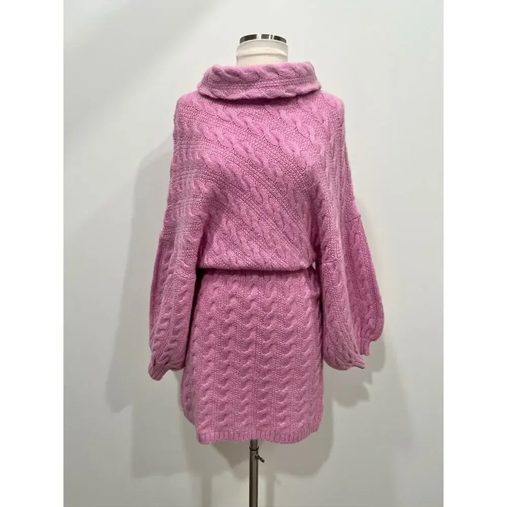 Free People Pink Sweater Dress - Picture 10 of 12